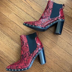 Charles by Charles David Snakeskin Boots